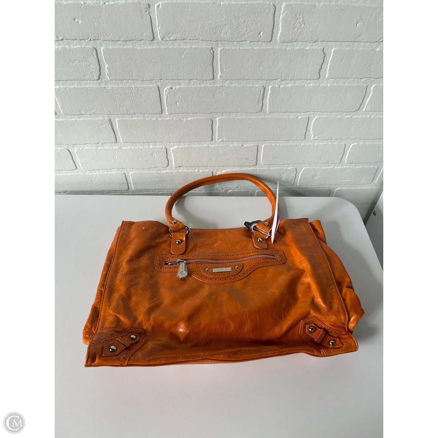 Handbag Leather By Cma, Size: Large