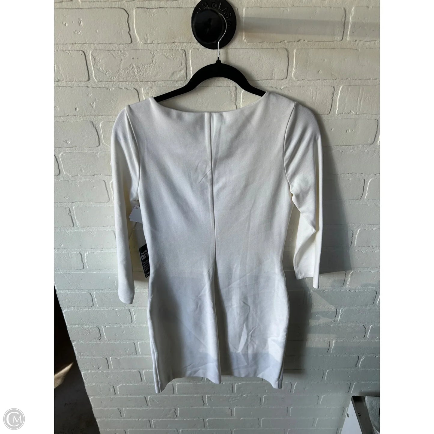 Dress Work By Express In Ivory, Size: S