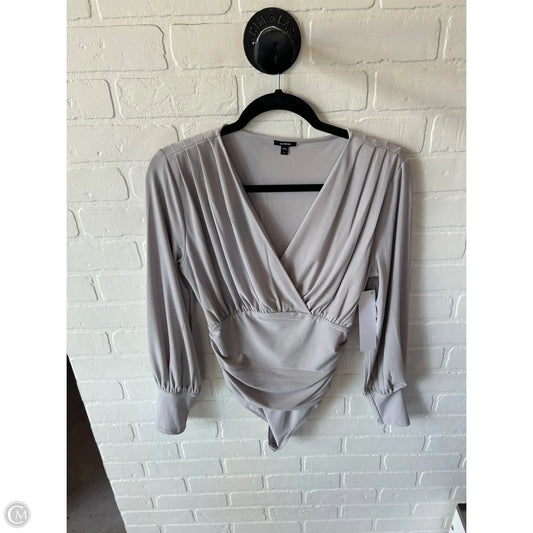 Bodysuit By Express In Grey, Size: S