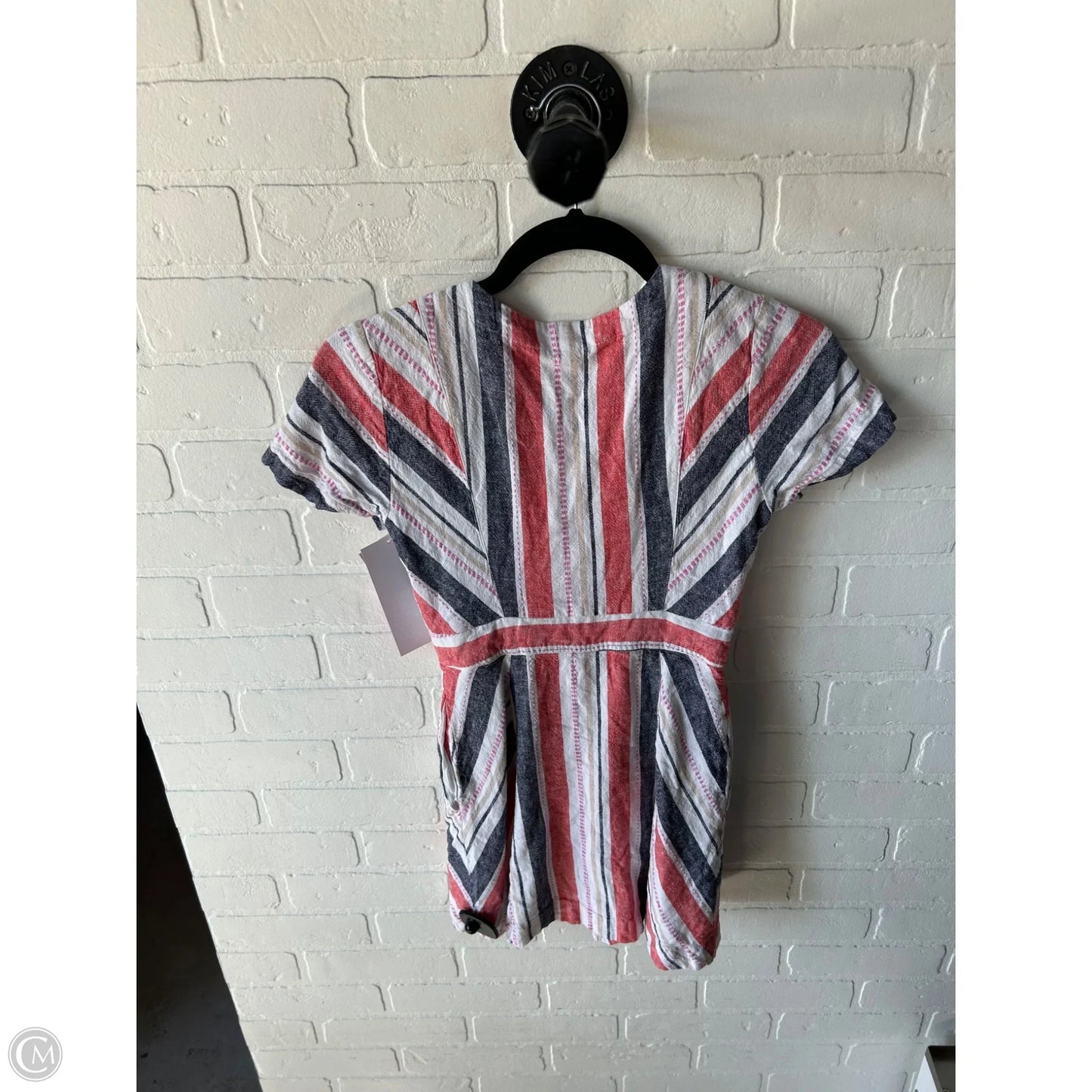 Dress Casual Short By Parker In Blue & Red & White, Size: Xxs