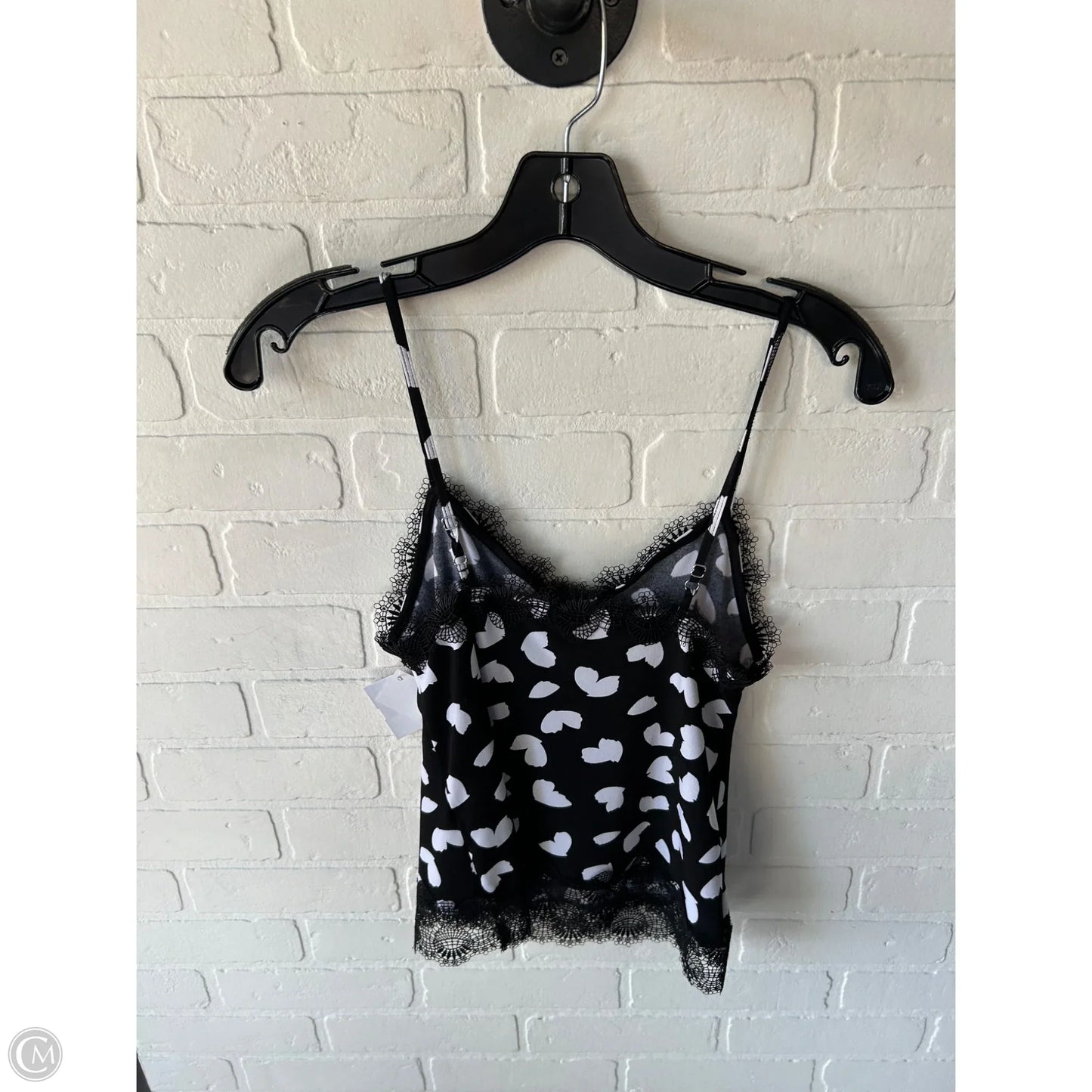 Top Cami By Michael By Michael Kors In Black & White, Size: Xxs