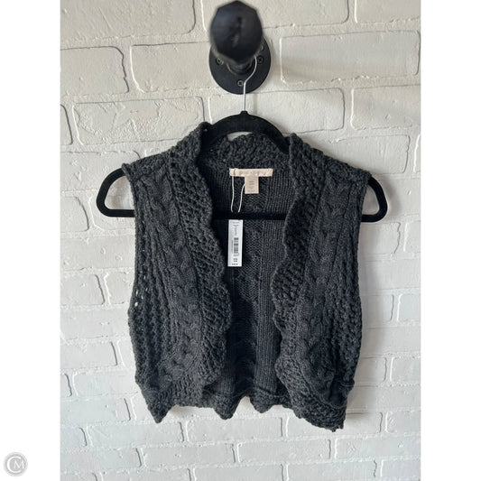 Vest Sweater By Cmb In Grey, Size: S
