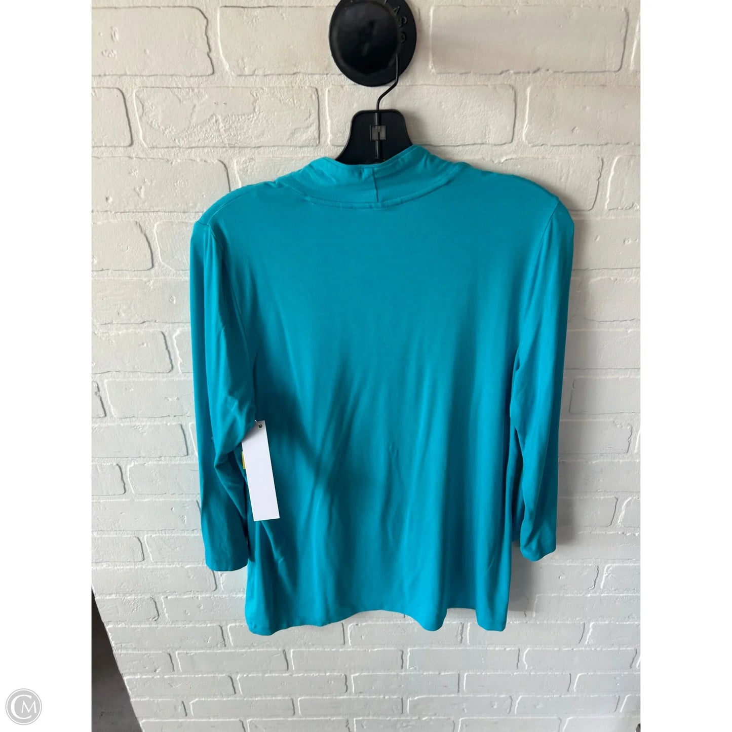 Top 3/4 Sleeve By Chicos In Blue, Size: M