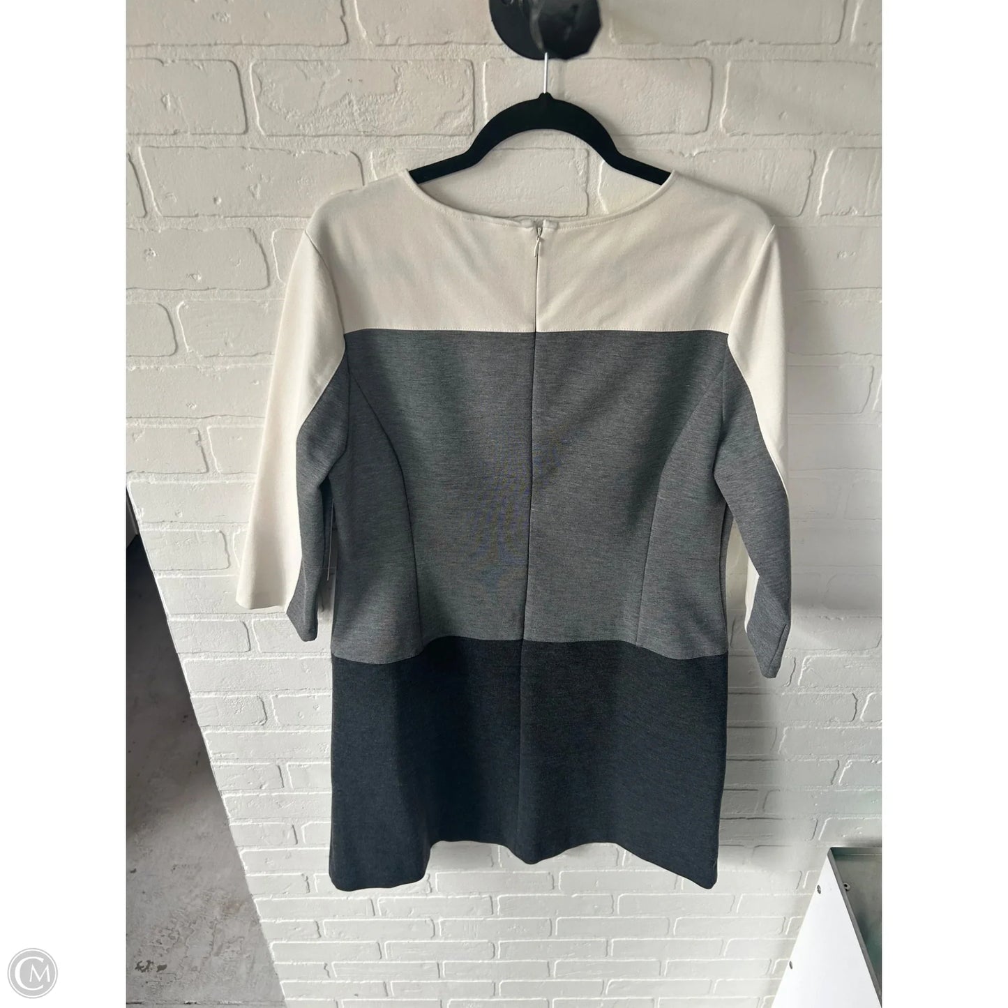 Dress Work By Ann Taylor In Grey & White, Size: Xl