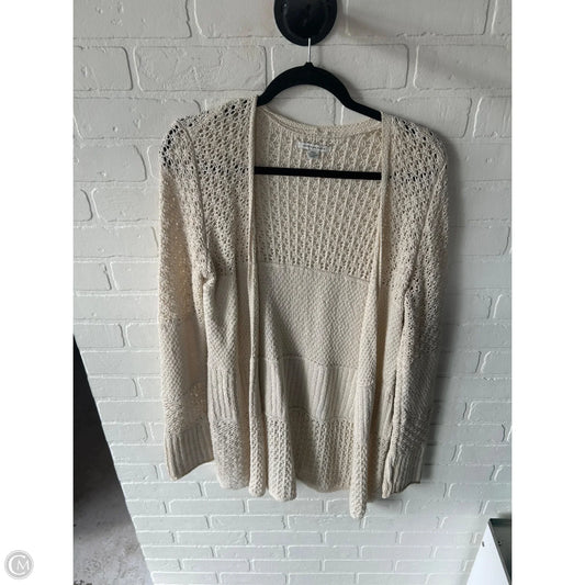 Sweater Cardigan By American Eagle In Cream, Size: M