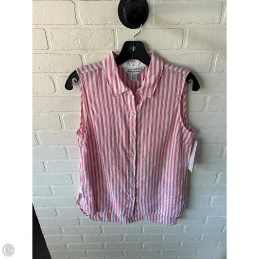Top Sleeveless By Tommy Bahama In Pink & White, Size: S