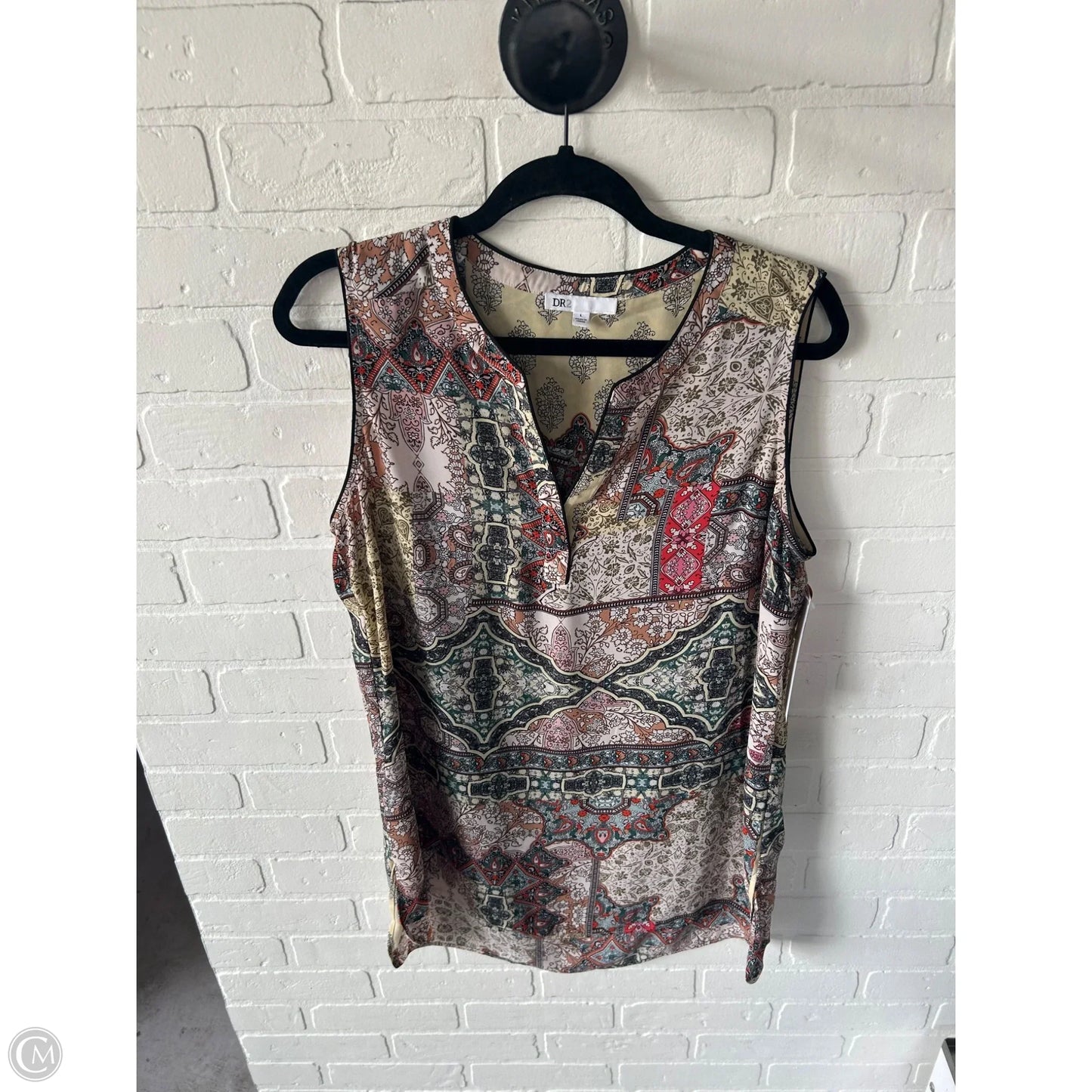 Tunic Sleeveless By Dr2 In Multi-colored, Size: L