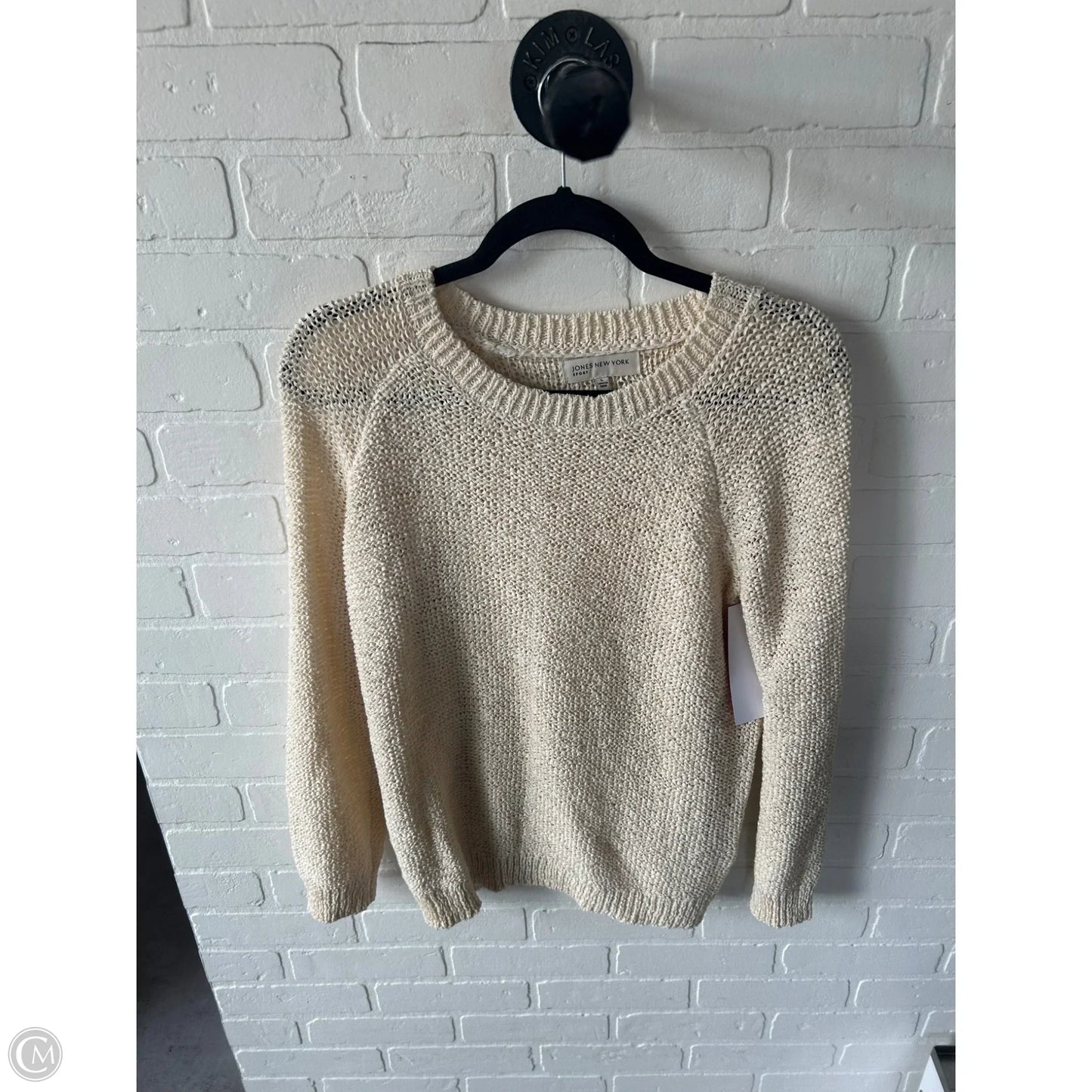 Sweater By Jones New York In Cream, Size: L
