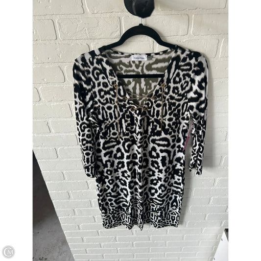 Dress Work By Calvin Klein In Animal Print, Size: M