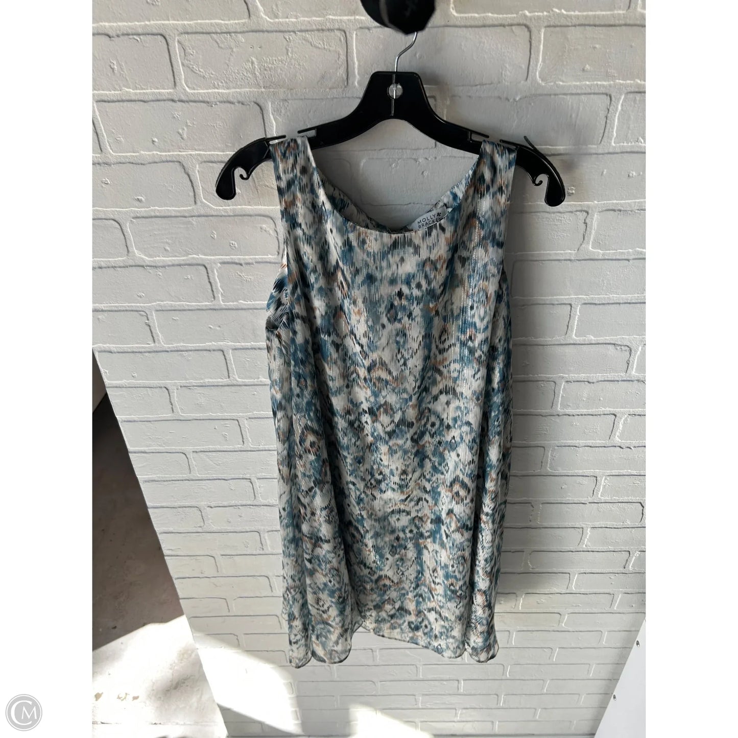 Dress Party Short By Molly Bracken In Blue & Cream, Size: M