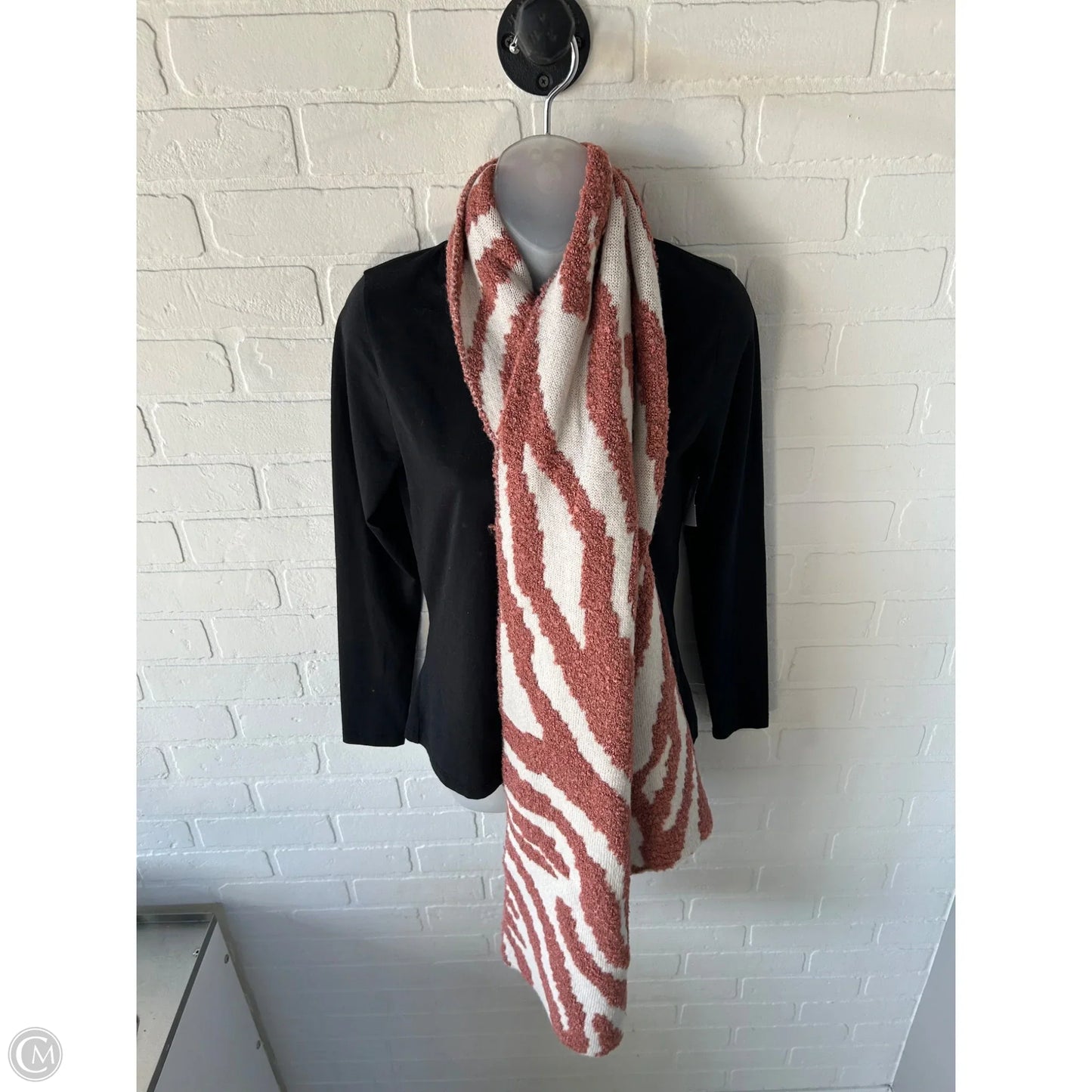 Scarf Winter By Cmb In Orange & White