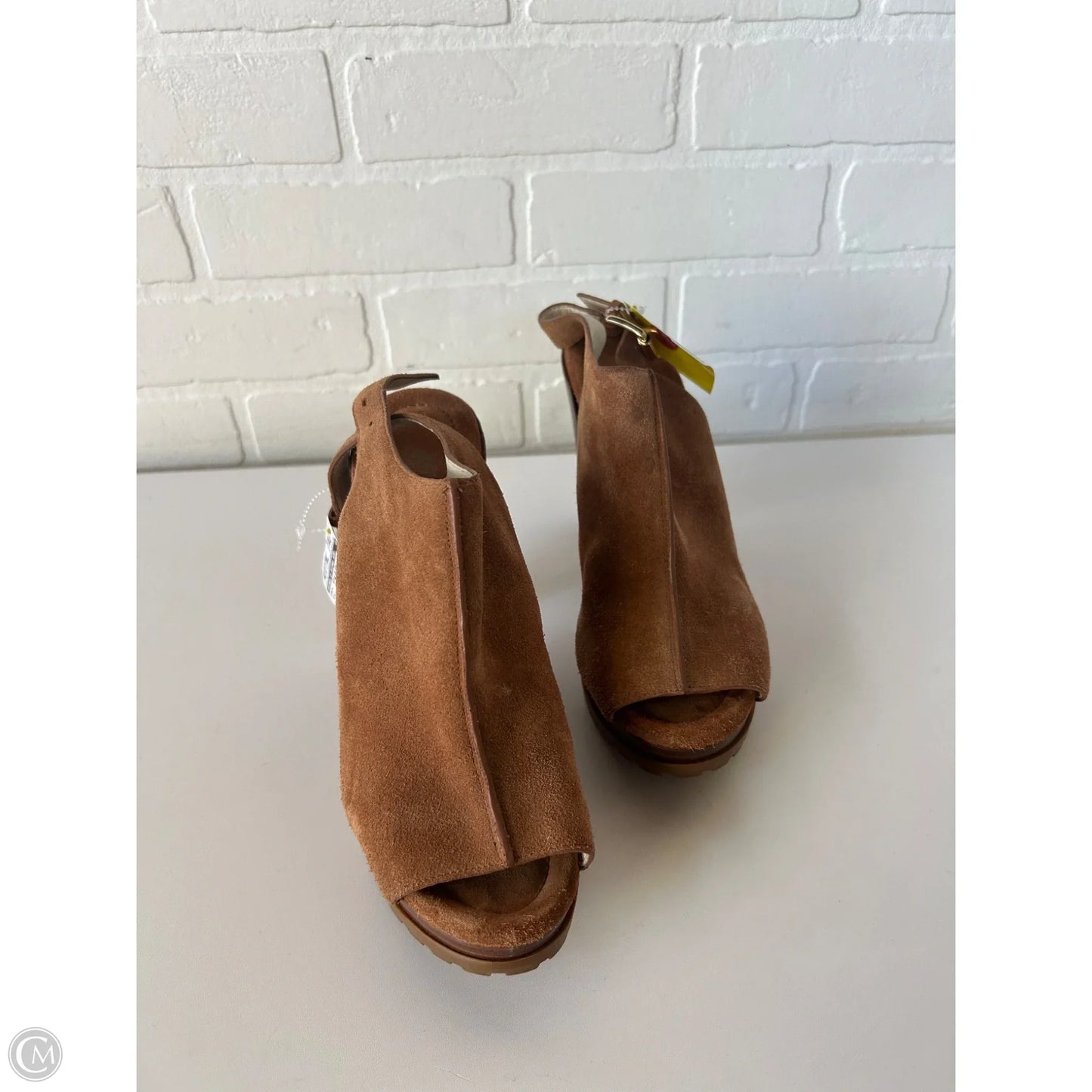 Sandals Heels Block By Michael By Michael Kors In Brown, Size: 9