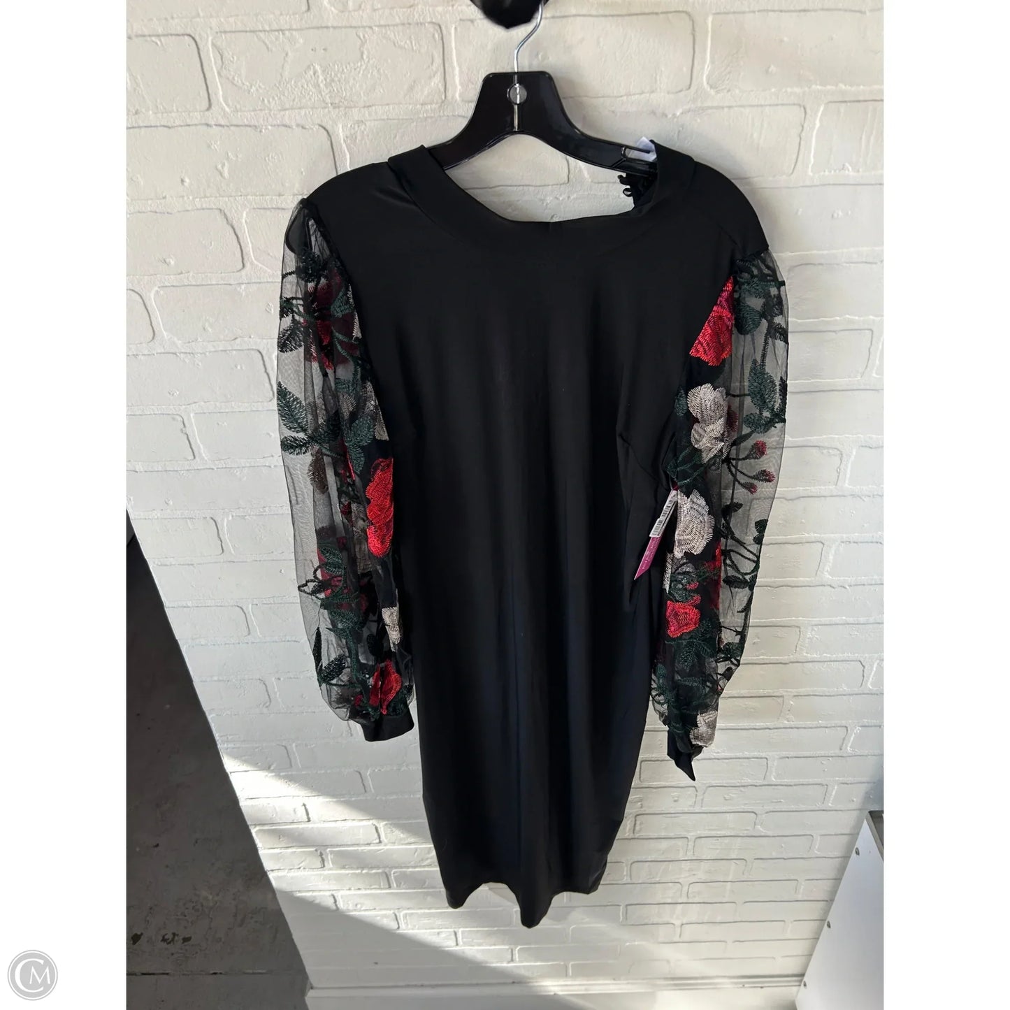 Dress Party Midi By Venus In Black & Green, Size: Xl