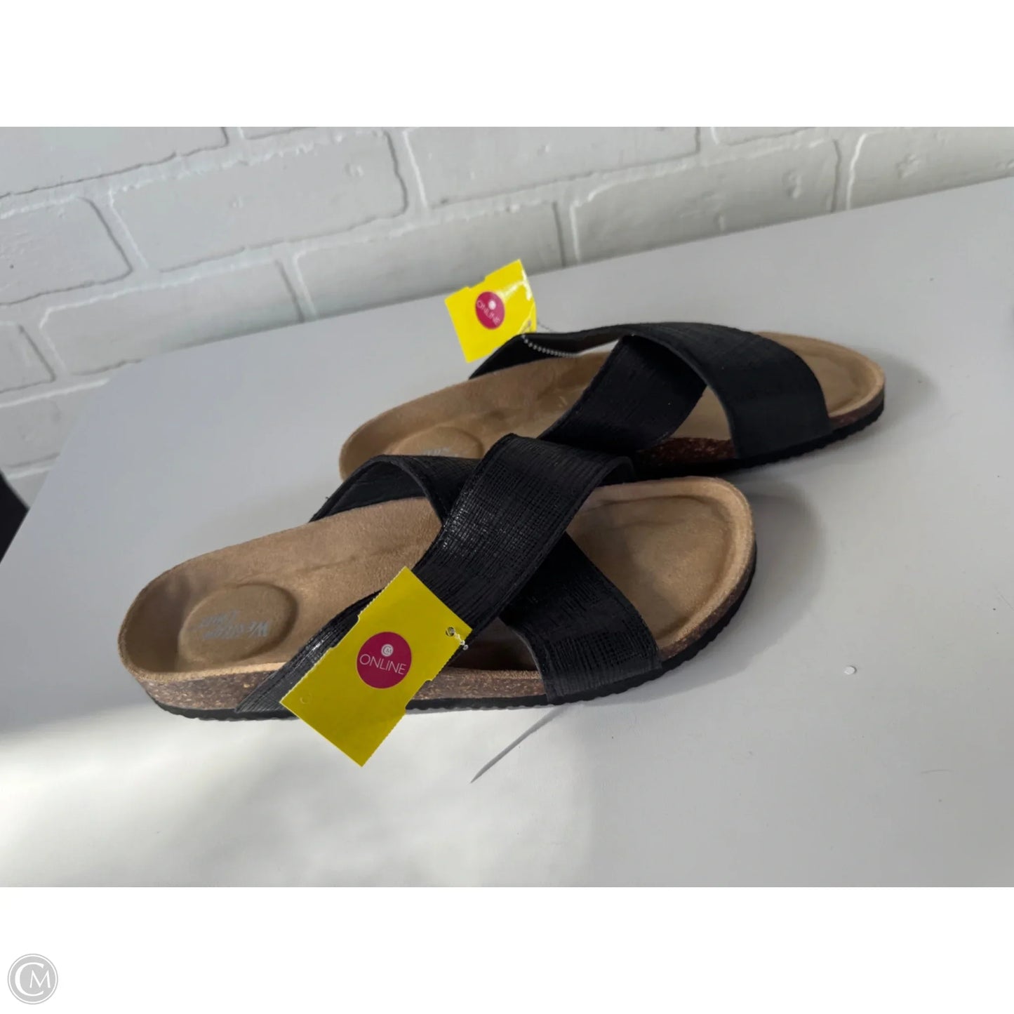 Sandals Flats By Cme In Black & Brown, Size: 8