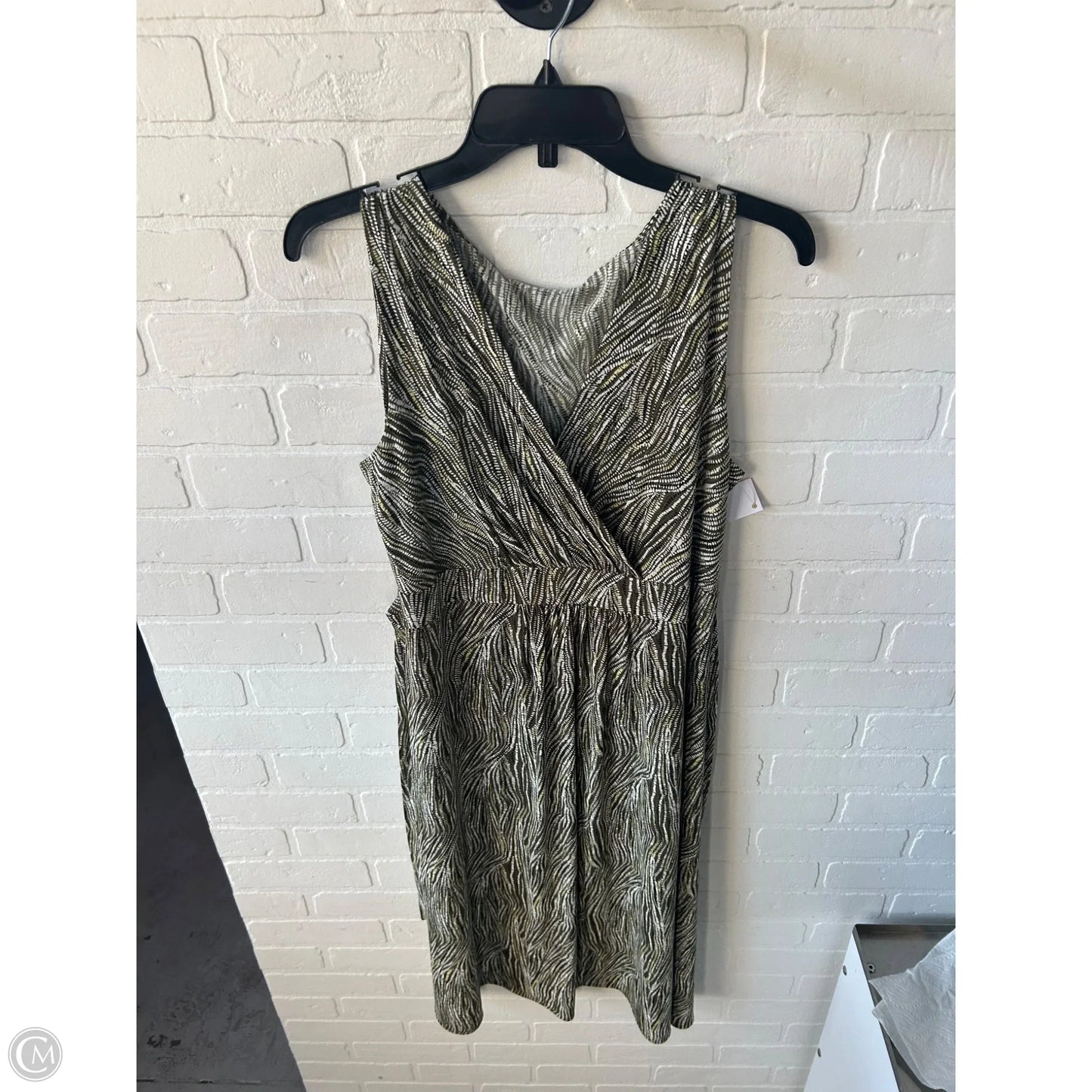 Dress Work By Josephine Chaus In Green & White, Size: L