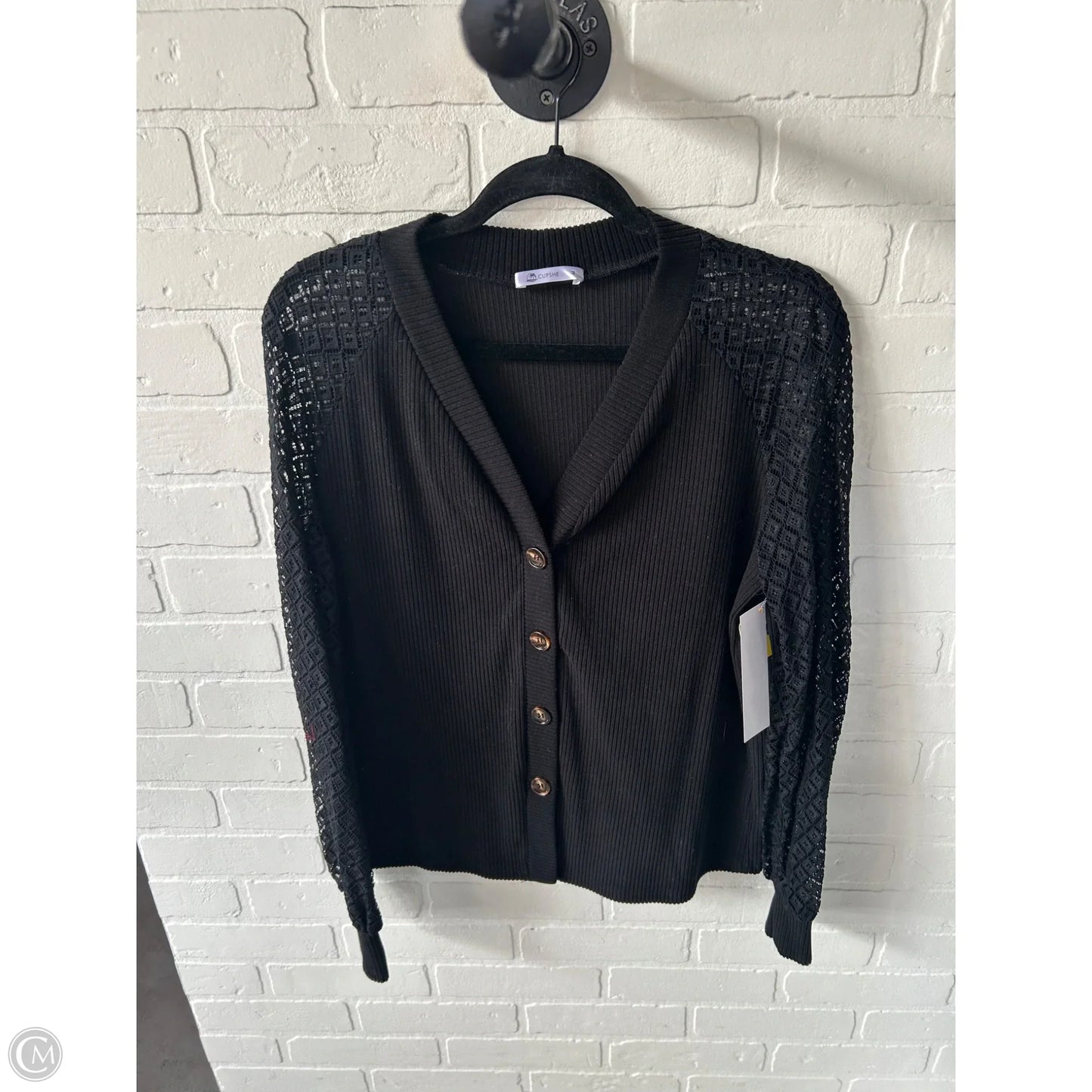 Cardigan By Cupshe In Black, Size: M