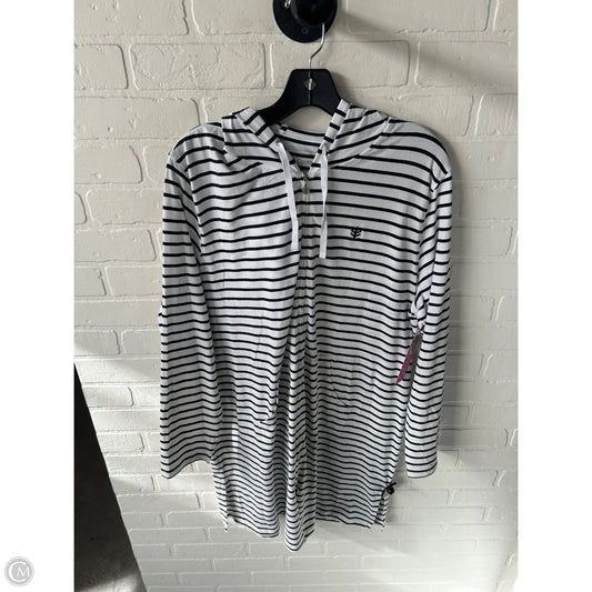 Sweatshirt Hoodie By Coolibar In Black & White, Size: Xl