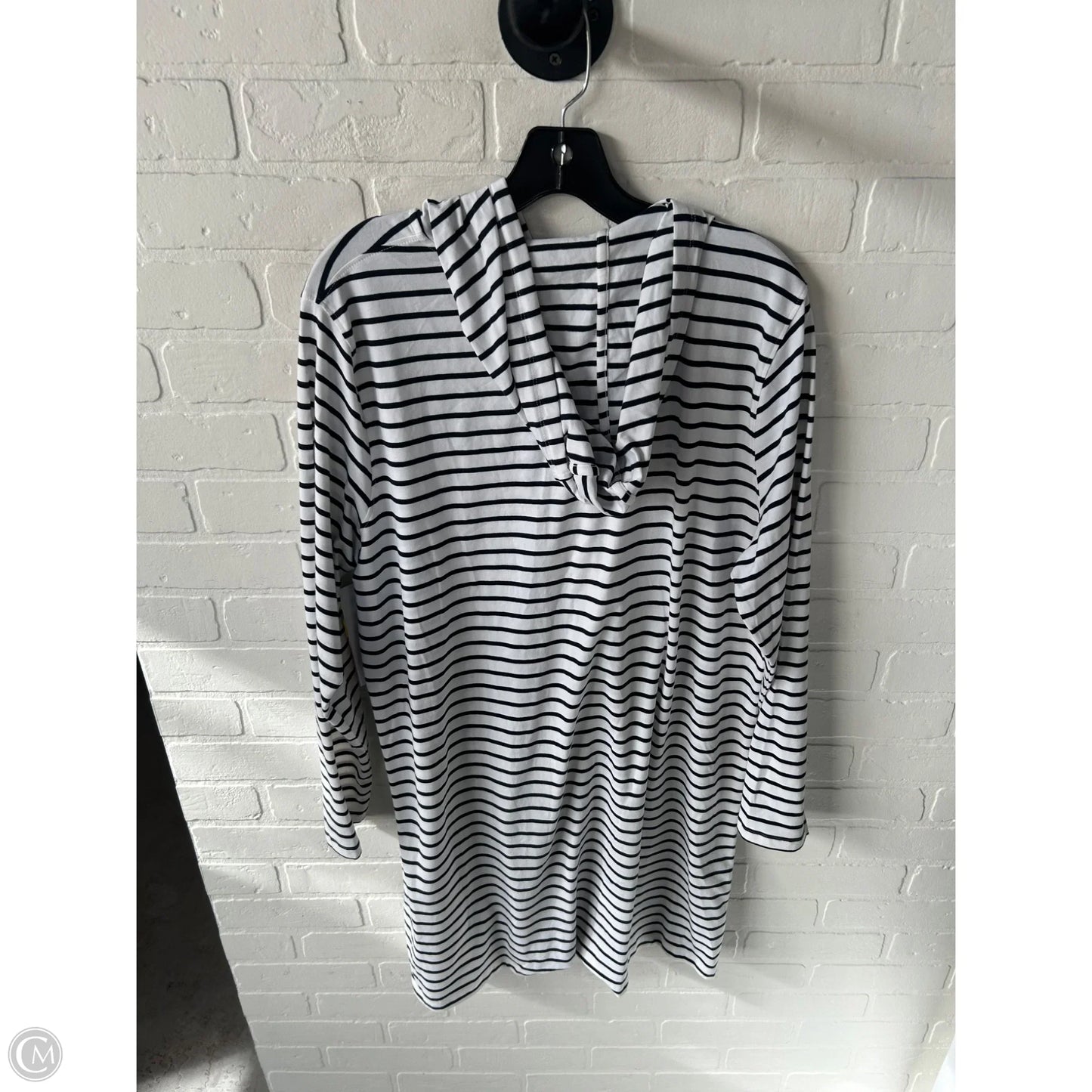 Sweatshirt Hoodie By Coolibar In Black & White, Size: Xl