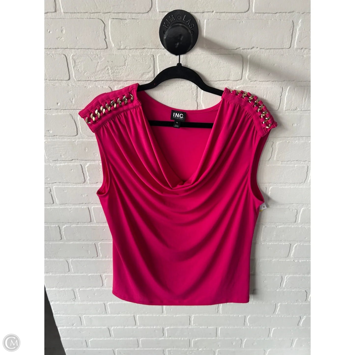 Top Sleeveless By Inc In Pink, Size: Xl