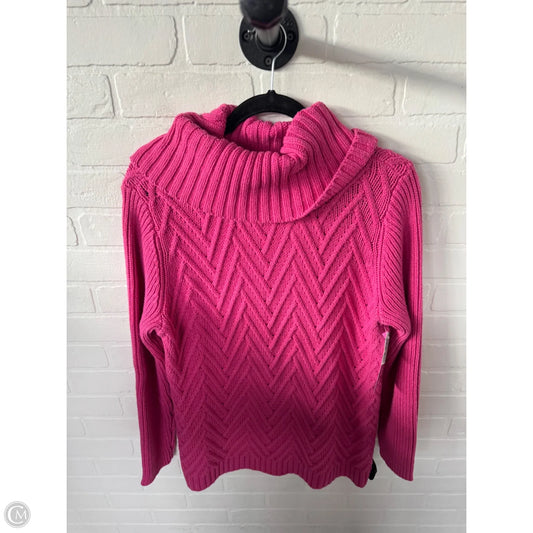 Sweater By Talbots In Pink, Size: L