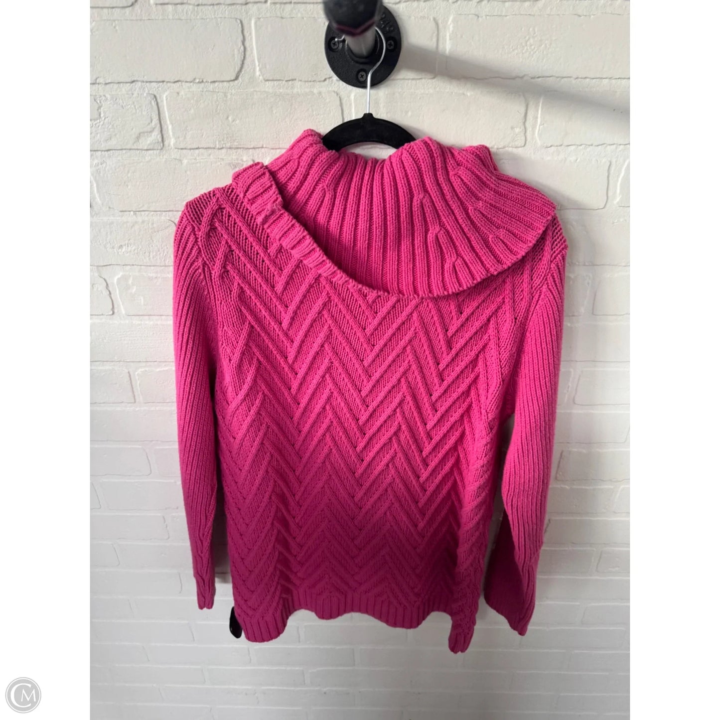 Sweater By Talbots In Pink, Size: L