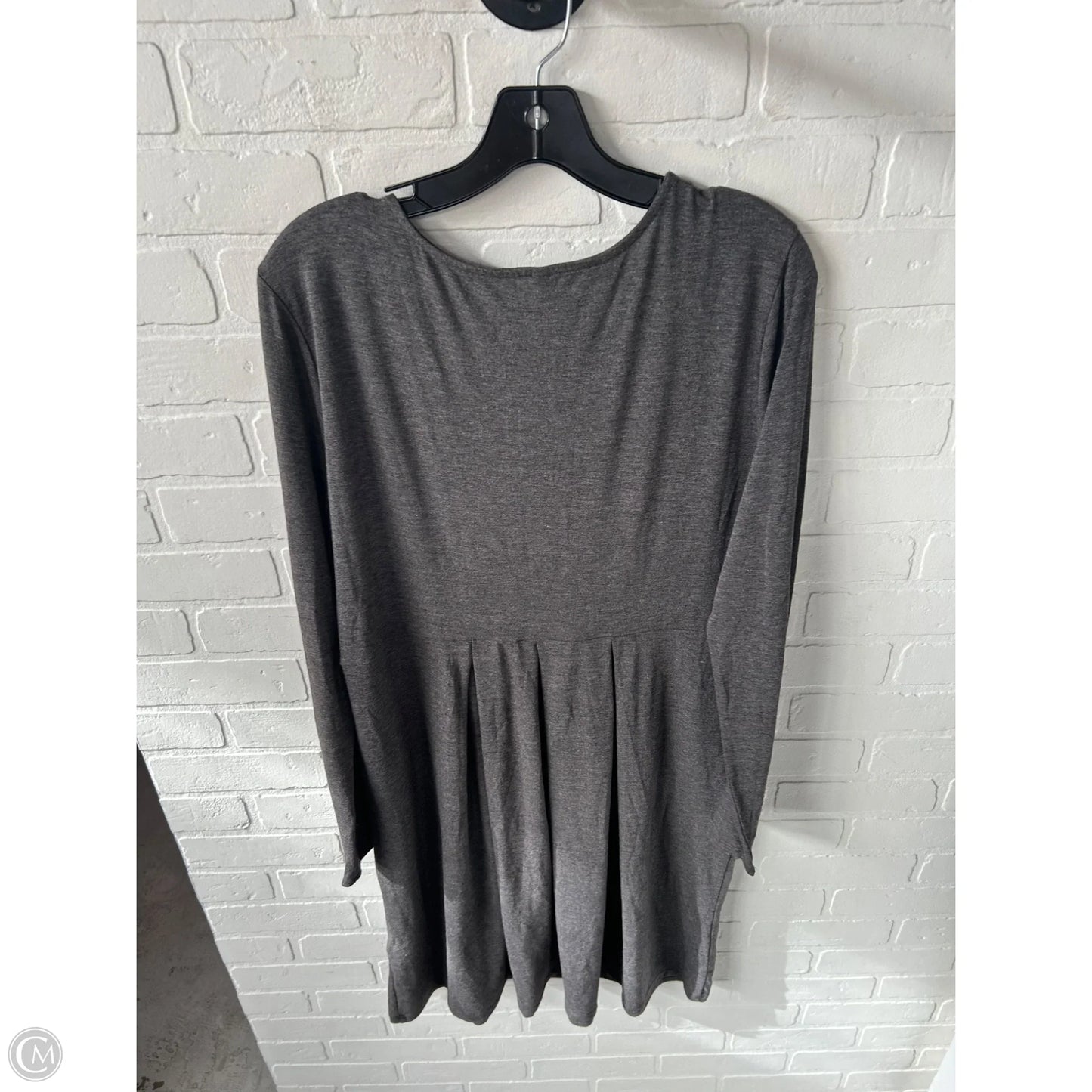 Dress Casual Short By Zenana In Grey, Size: 2x