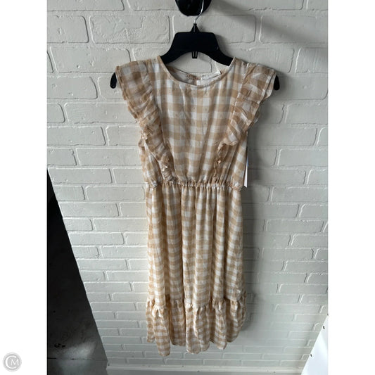 Dress Work By In Loom In Tan & White, Size: S