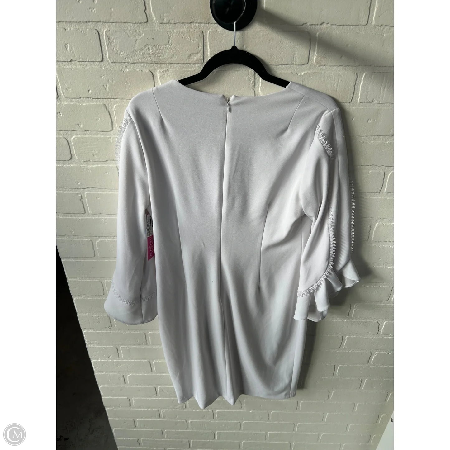 Dress Work By Calvin Klein In White, Size: L