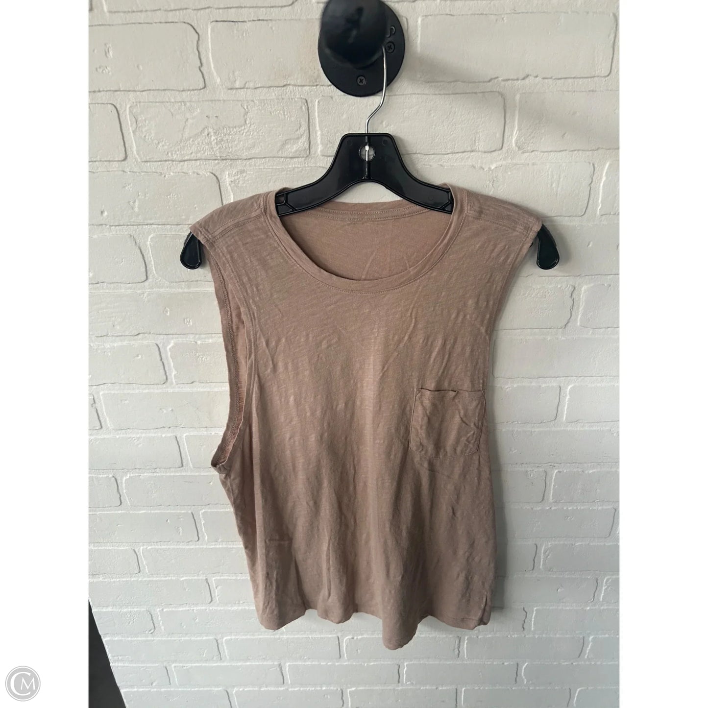 Athletic Tank Top By Cme In Tan, Size: L