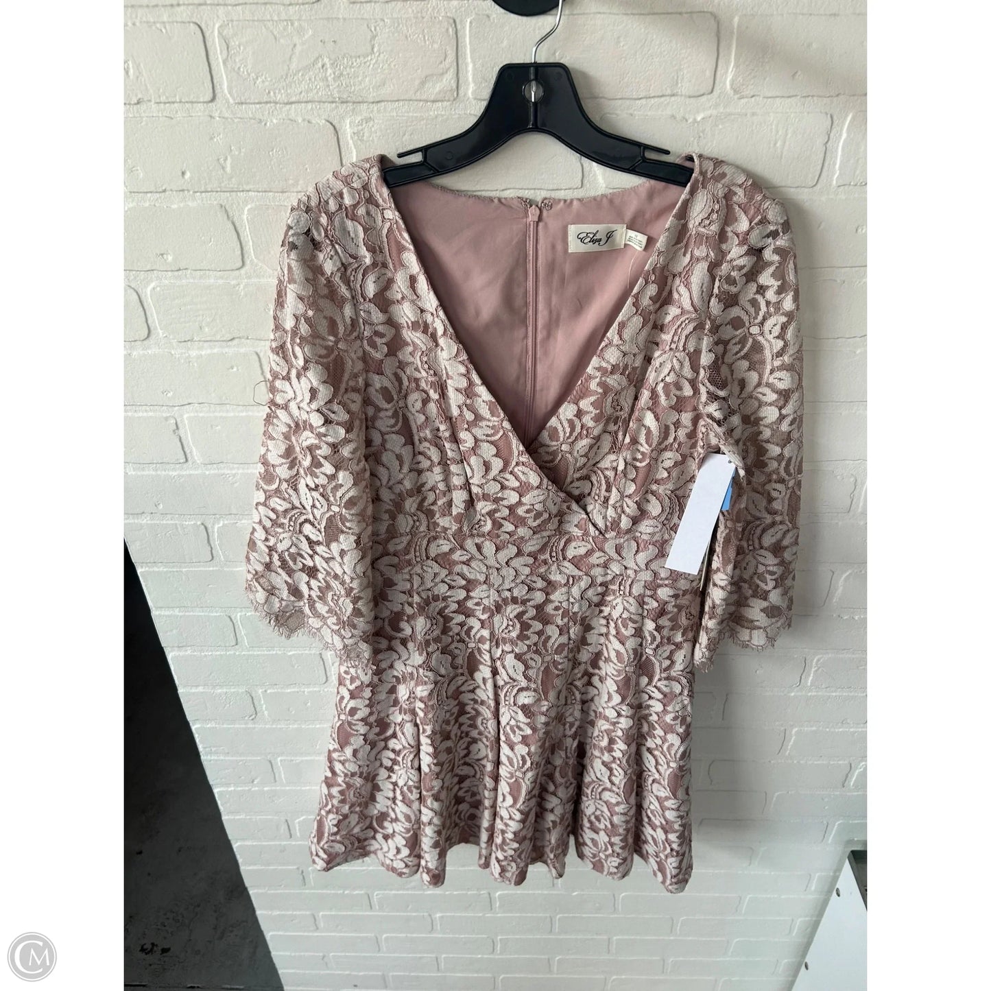 Dress Party Short By Eliza J In Pink & White, Size: L