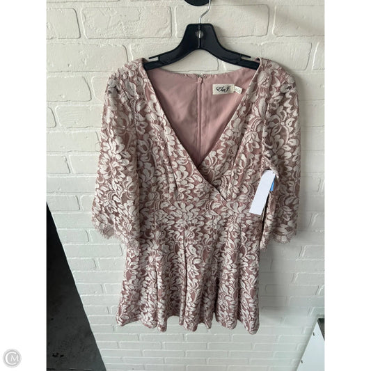 Dress Party Short By Eliza J In Pink & White, Size: L