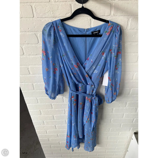 Dress Work By Dkny In Blue & Pink, Size: M
