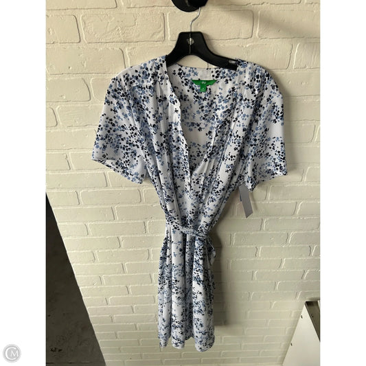 Dress Work By Dip In Blue & White, Size: Xl