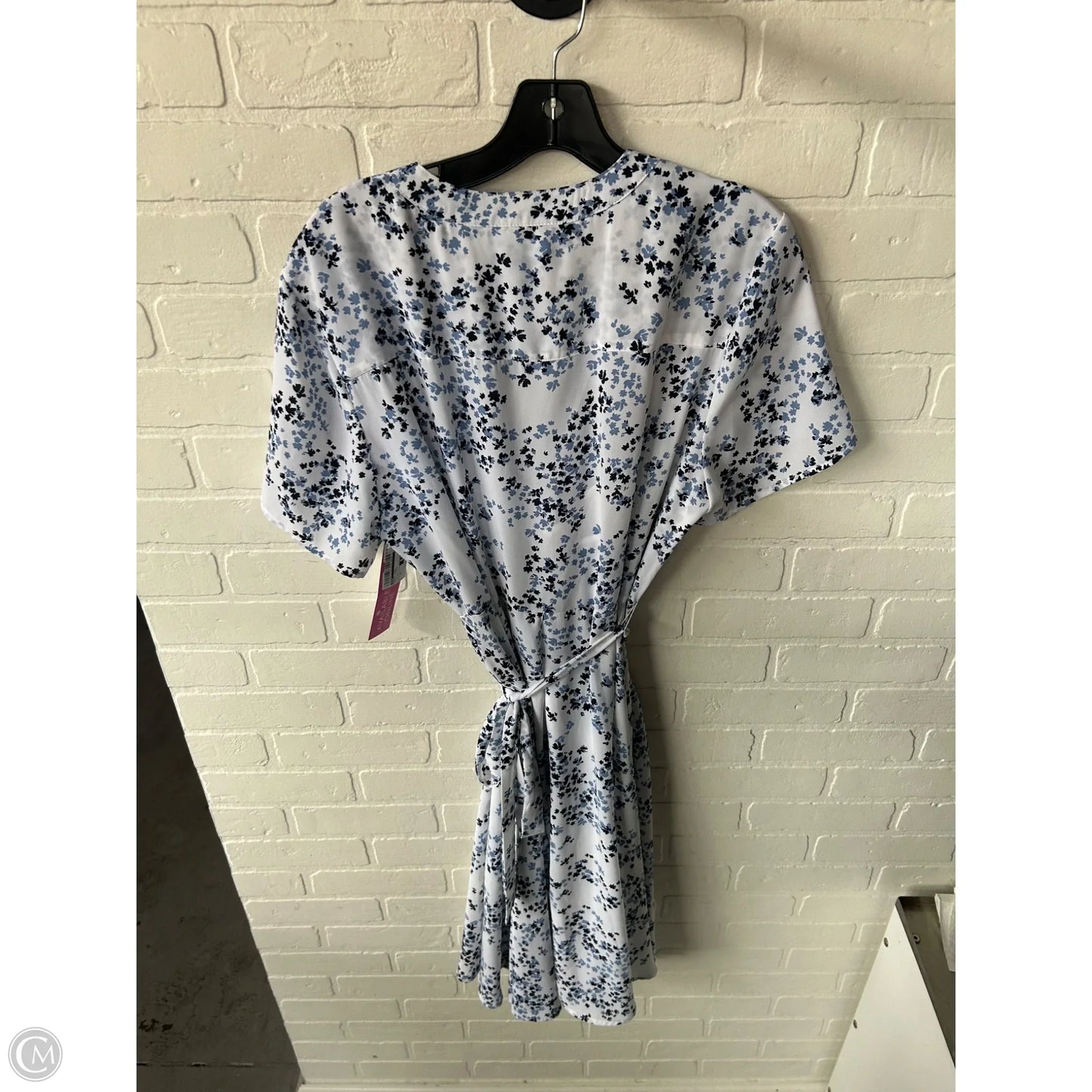 Dress Work By Dip In Blue & White, Size: Xl