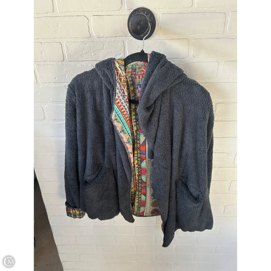 Jacket Designer By Johnny Was In Blue & Orange, Size: Xs