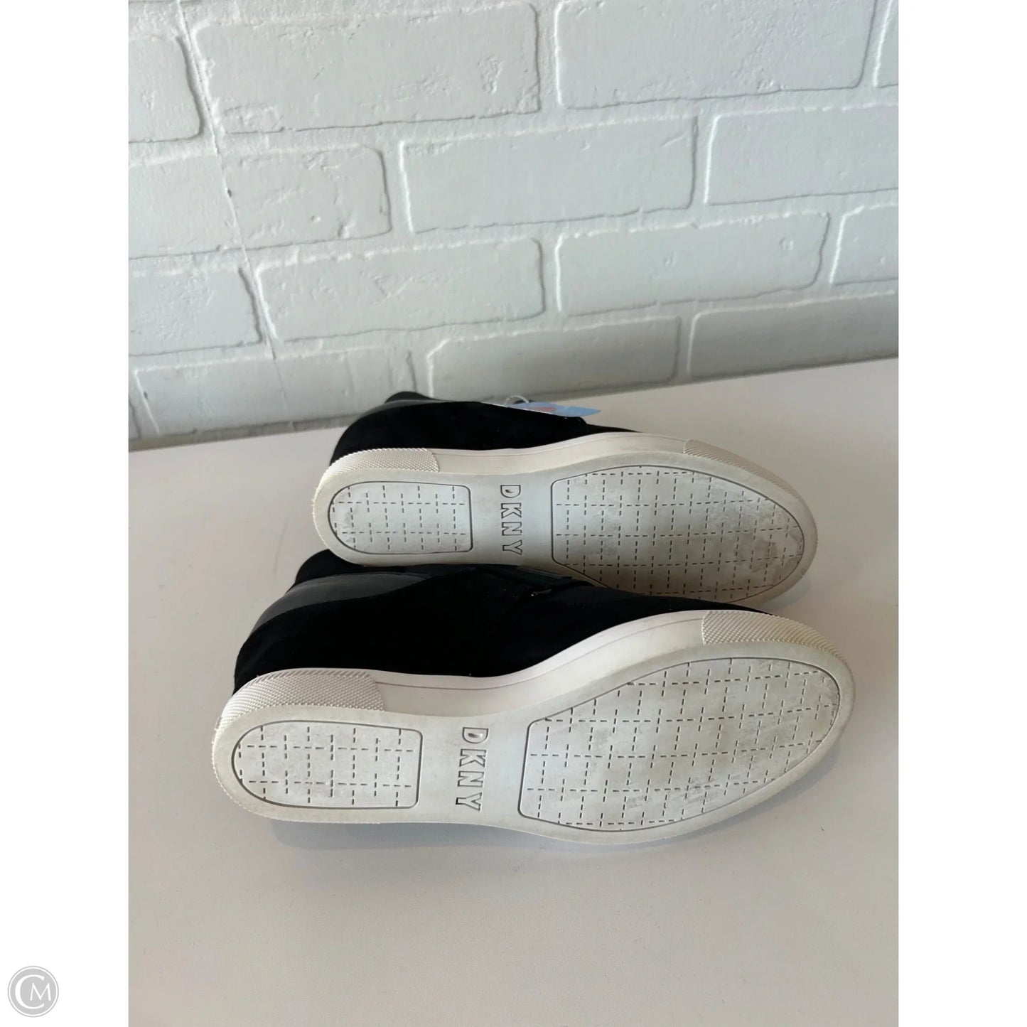 Sandals Heels Wedge By Dkny In Black, Size: 8.5