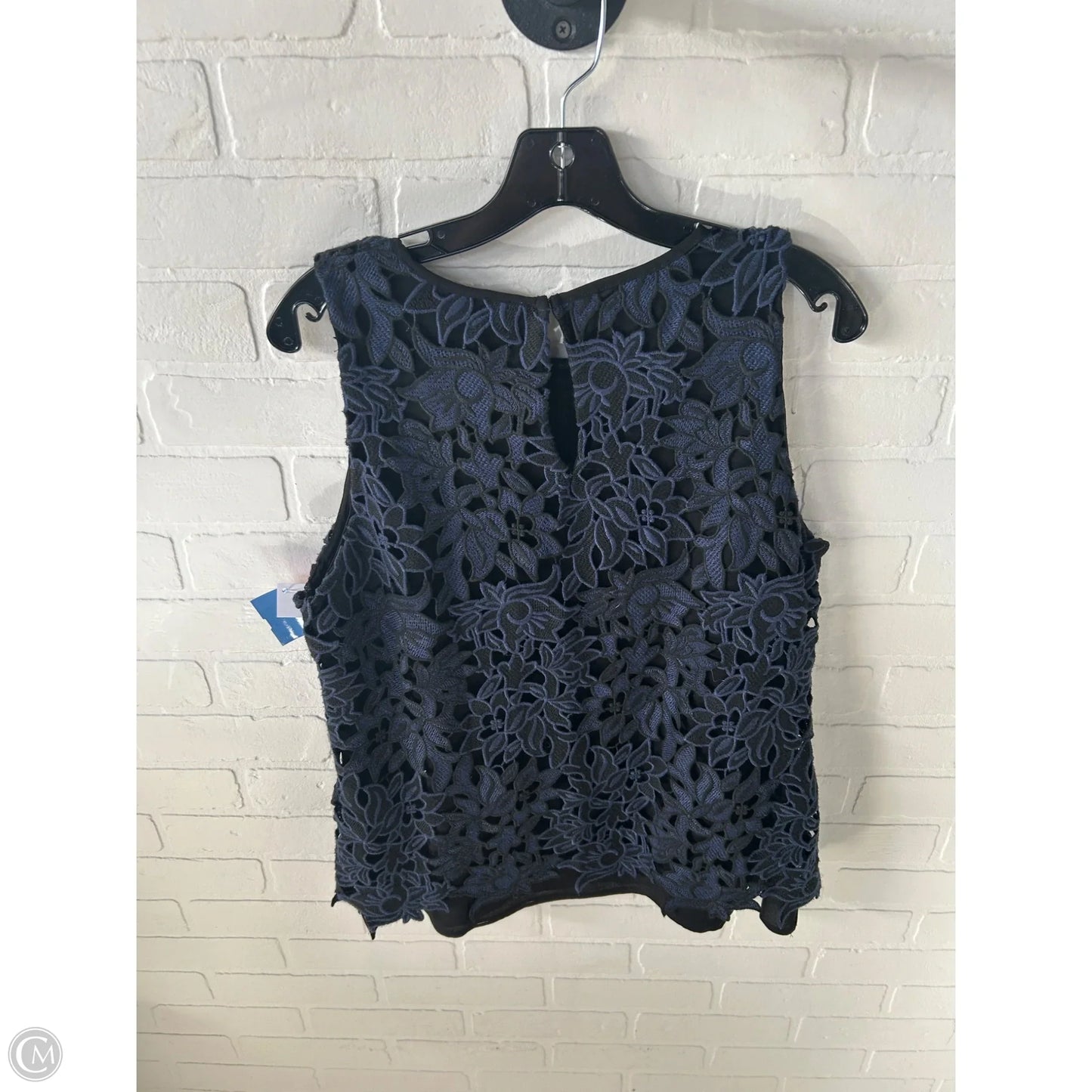 Top Sleeveless By White House Black Market In Black & Blue, Size: M