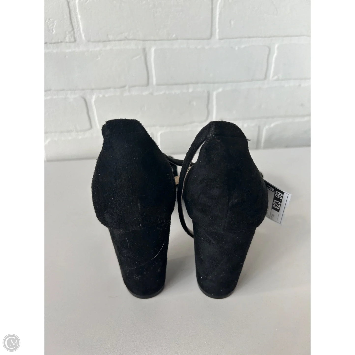 Sandals Heels Block By Unisa In Black & Blue, Size: 10