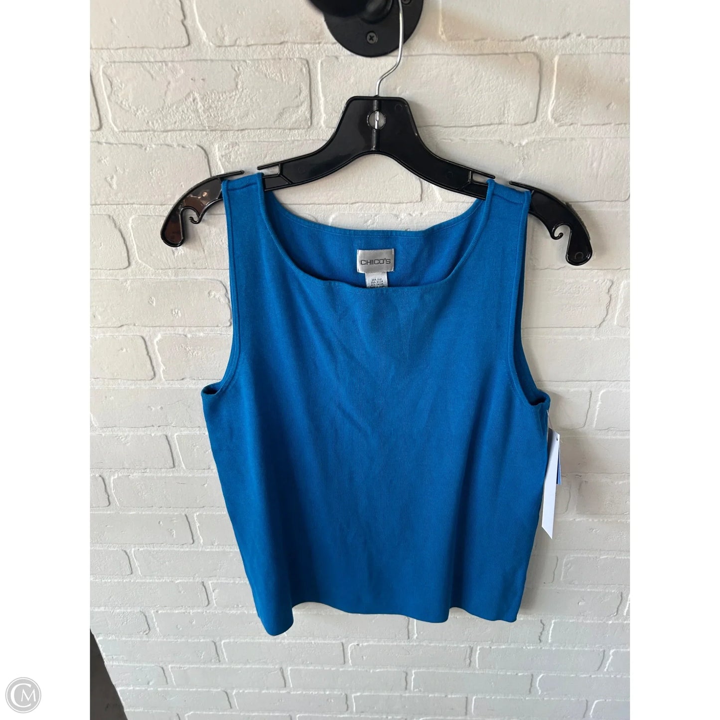 Top Sleeveless By Chicos In Blue, Size: L
