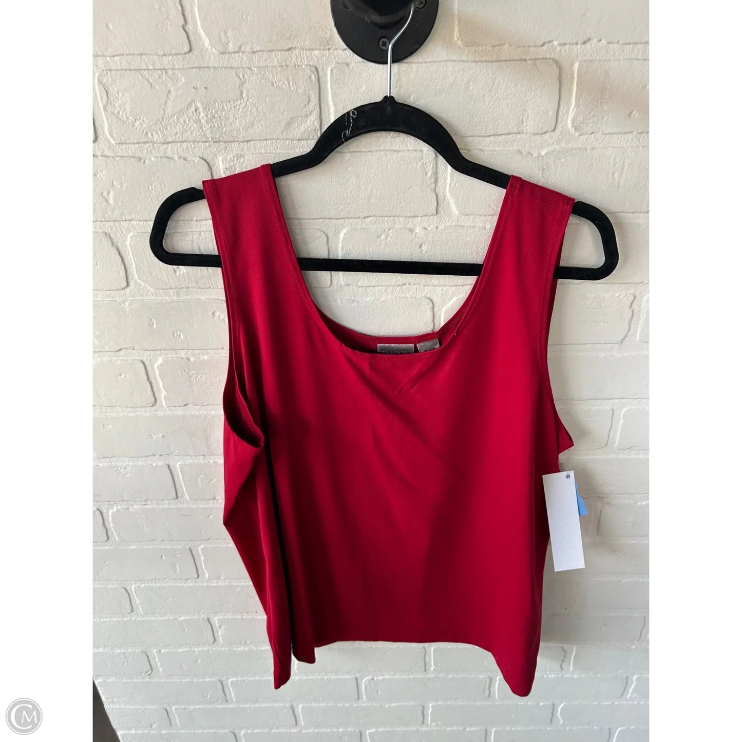 Top Sleeveless By Chicos In Red, Size: Xl