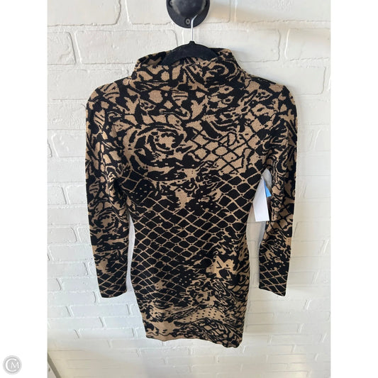 Dress Sweater By Venus In Black & Brown, Size: Xs