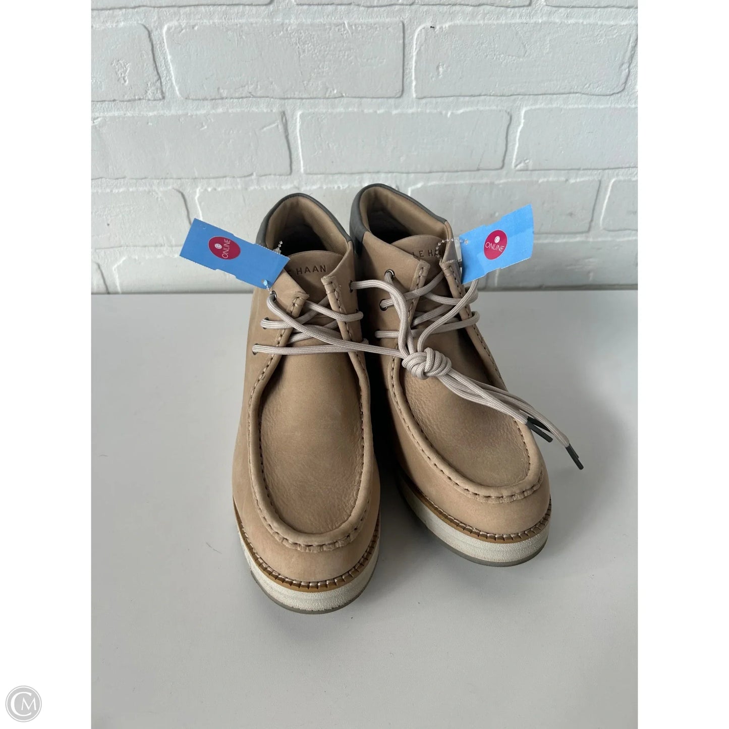 Boots Ankle Heels By Cole-haan In Tan, Size: 8.5