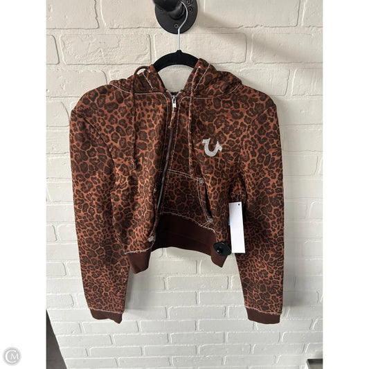 Sweatshirt Hoodie By True Religion In Leopard Print, Size: L