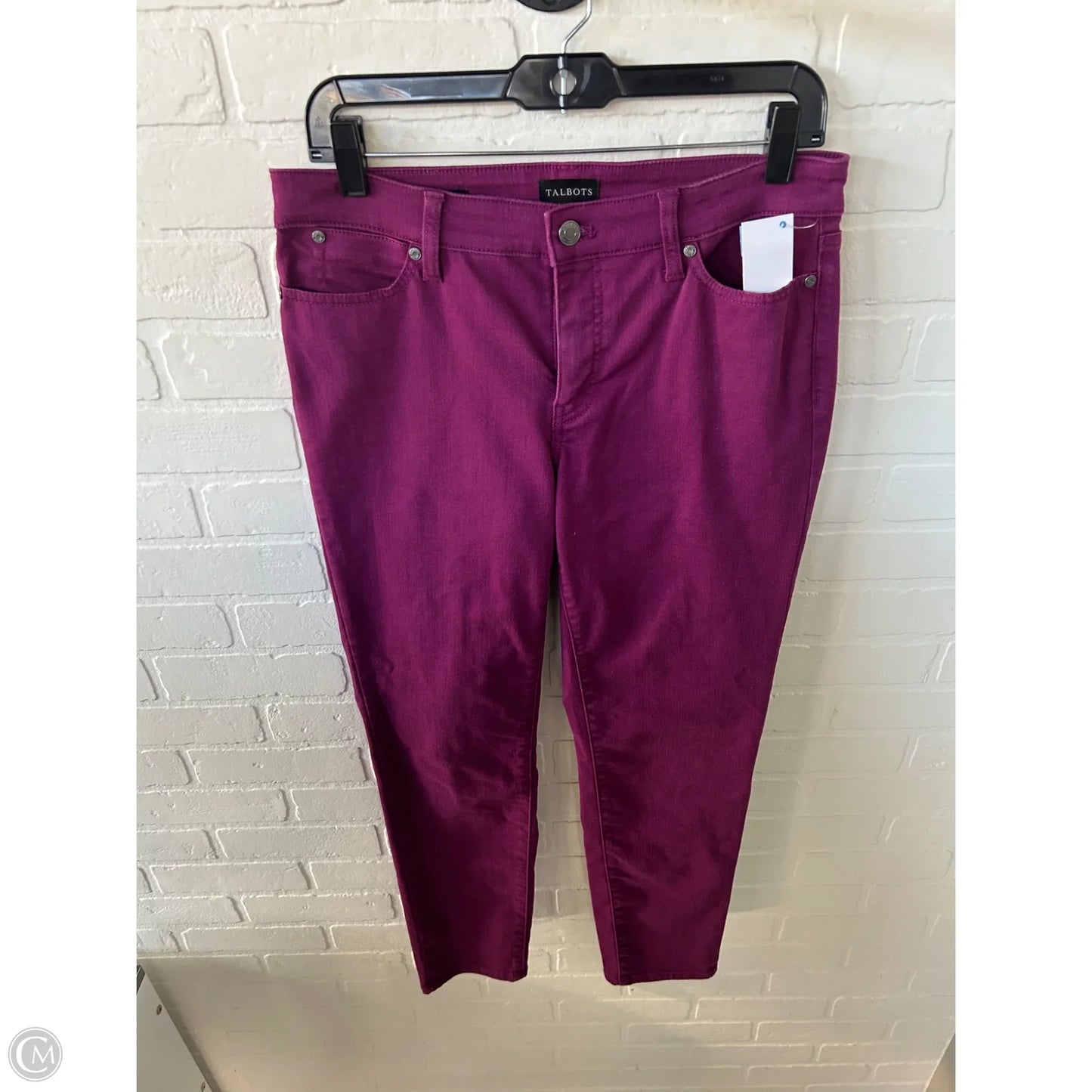 Jeans Skinny By Talbots In Purple Denim, Size: 4