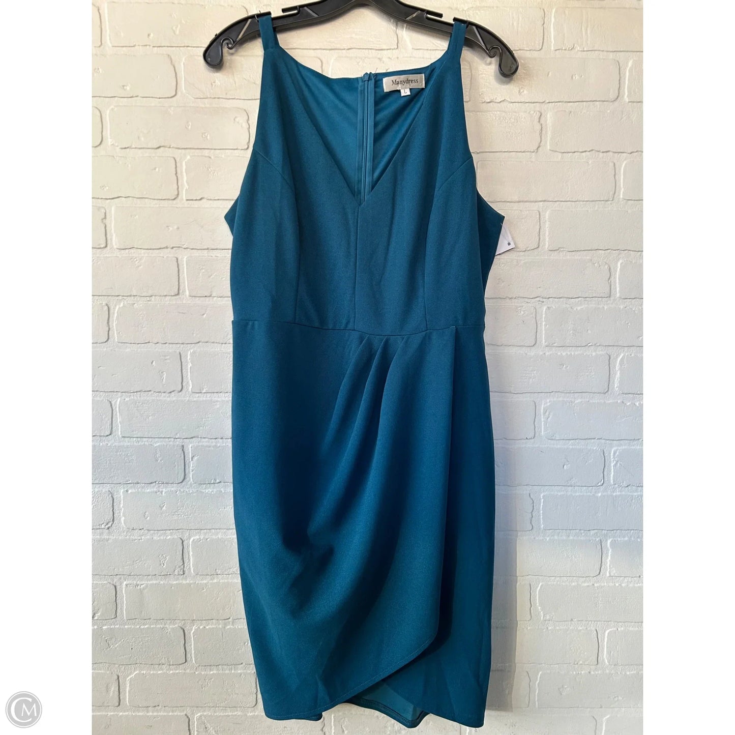 Dress Work By Cme In Teal, Size: L