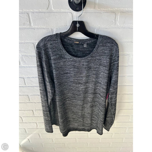 Top Long Sleeve By Tahari In Black, Size: L