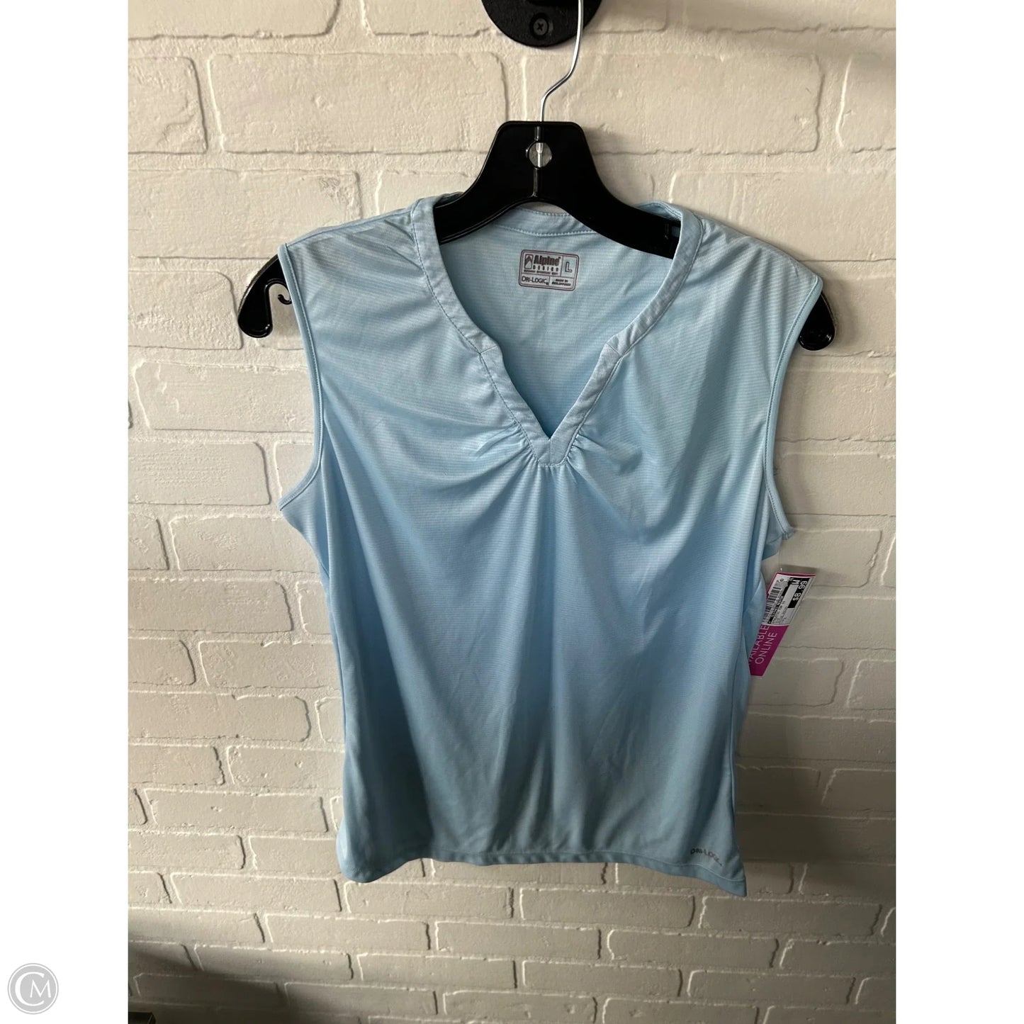Athletic Top Short Sleeve By Clothes Mentor In Blue, Size: L