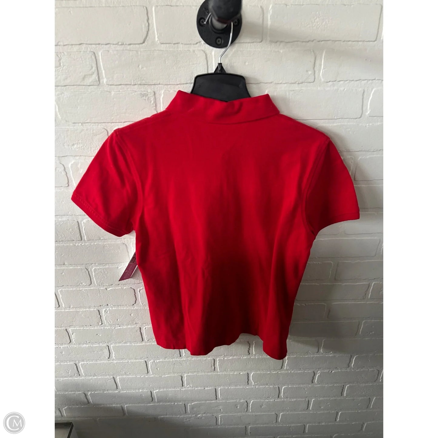 Top Short Sleeve By Tommy Hilfiger In Red, Size: L