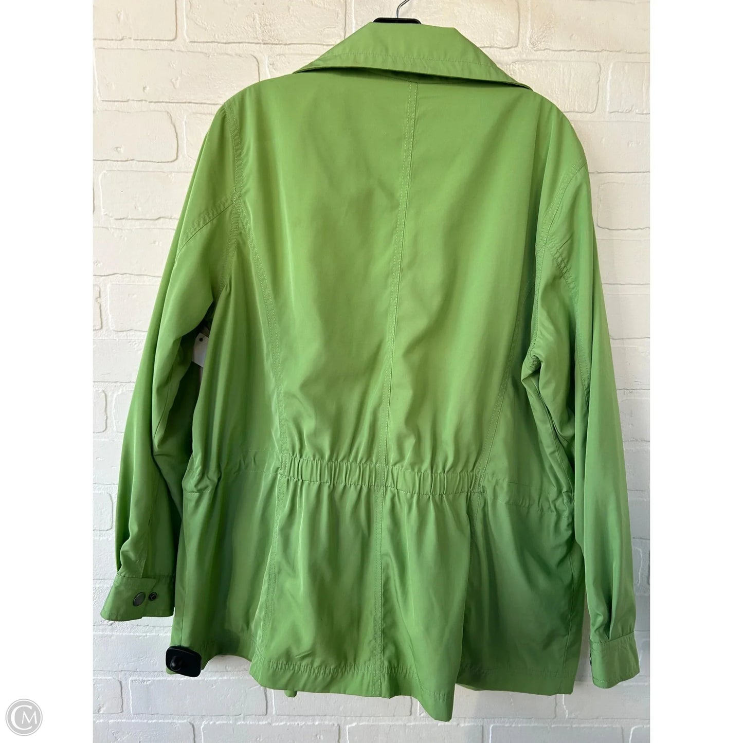 Jacket Windbreaker By Coldwater Creek In Green, Size: 1x