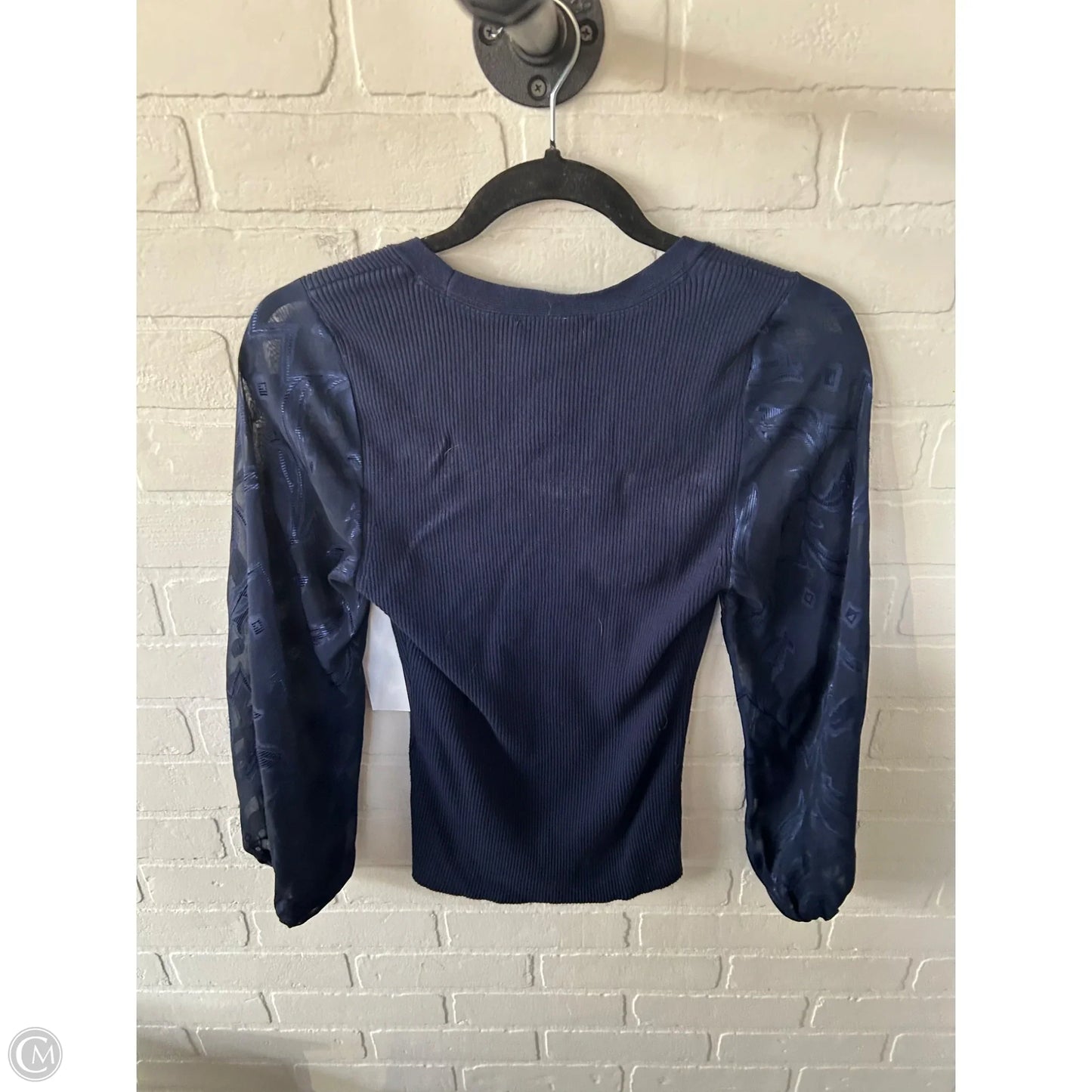 Top Long Sleeve By White House Black Market In Blue, Size: M